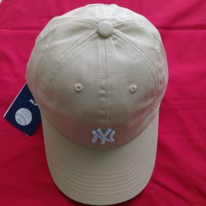 New York Yankees ball cap visor Cream sun hat
